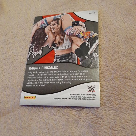 2022 Revolution WWE Raquel Rodriguez Shock Wave Prizm Refractor - Picture 3 of 3
